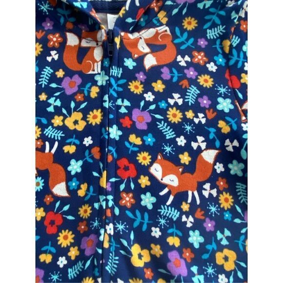 Little Me Girls 6 Months 3pc. Fox Print Hoodie Pants Set - Picture 5 of 9